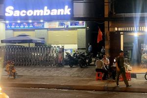Điều tra vụ cướp tại phòng giao dịch ngân hàng Sacombank ở TPHCM