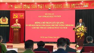 Phó Thủ tướng Trần Lưu Quang  làm việc với Cục Cảnh sát PCCC và CNCH