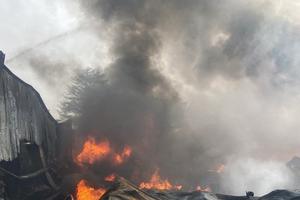 Hỏa hoạn thiêu rụi nhà xưởng trong khu công nghiệp Liên Minh