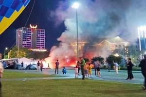  6 người bị bỏng do cháy, nổ khinh khí cầu ở Tuyên Quang