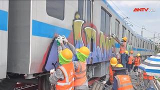 Điều tra, làm rõ vụ vẽ bậy trên tàu metro số 1