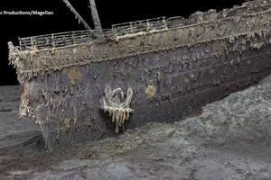 Hình ảnh quét 3D đầu tiên của tàu Titanic
