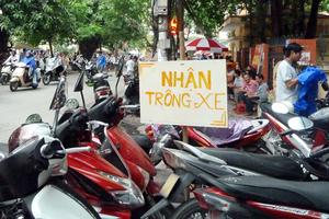 Xử lý sai phạm tại các bãi trông giữ xe tại Hà Nội: Bắc cóc bỏ đĩa