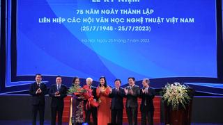 Tổng Bí thư dự kỷ niệm 75 năm thành lập Liên hiệp các Hội Văn học nghệ thuật Việt Nam