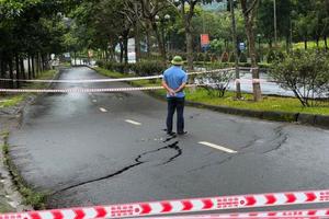 Đắk Nông: Đường Hồ Chí Minh sụt lún nghiêm trọng, khẩn trương di dời 16 hộ dân