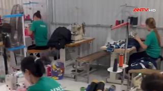 Đánh sập đường dây  sản xuất quần áo thể thao hàng hiệu giả