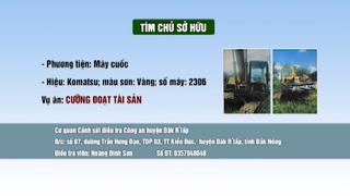 Tìm chủ sở hữu phương tiện liên quan đến vụ án cưỡng đoạt tài sản 