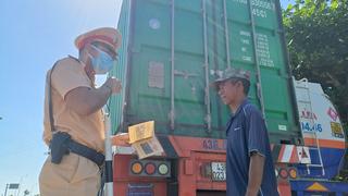 Xử lý nghiêm xe container, xe khách vi phạm