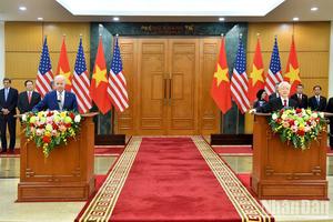 Việt Nam - Hoa Kỳ nâng tầm quan hệ Đối tác Chiến lược Toàn diện vì hòa bình, hợp tác và phát triển bền vững
