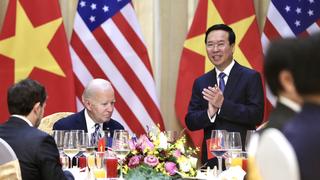 Chủ tịch nước Võ Văn Thưởng chủ trì chiêu đãi trọng thể Tổng thống Hoa Kỳ Joe Biden