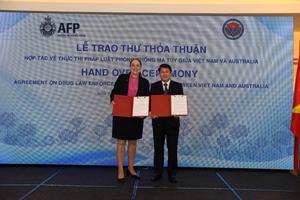 Ký kết thư thỏa thuận hợp tác phòng, chống ma túy giữa Việt Nam-Australia