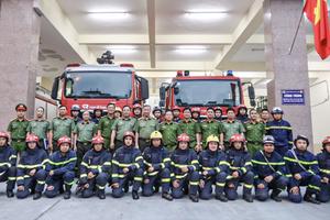Bộ trưởng Tô Lâm thăm Đội chữa cháy và cứu nạn, cứu hộ Khu vực số 2