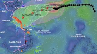 Bão số 4 ít di chuyển và suy yếu dần, Bắc Biển Đông có mưa bão