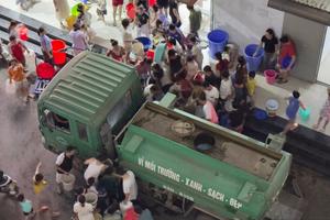 Cư dân khu đô thị Thanh Hà khốn đốn vì thiếu nước