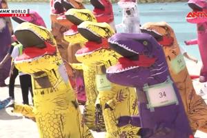 Độc đáo lễ hội khủng long ở Nhật Bản