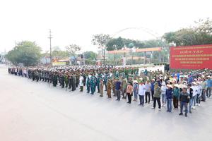 Công an tỉnh Ninh Bình tổ chức diễn tập thực binh