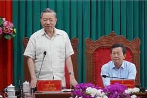 Bộ trưởng Tô Lâm làm việc tại tỉnh Kon Tum