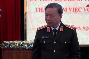 Bộ trưởng Tô Lâm làm việc với Công an tỉnh Kon Tum