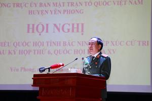 Thứ trưởng Trần Quốc Tỏ tiếp xúc cử tri huyện Yên Phong, Bắc Ninh