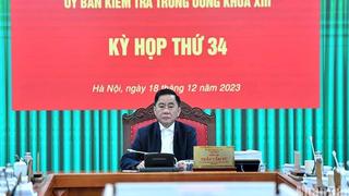 Thông cáo báo chí Kỳ họp thứ 34 của Ủy ban Kiểm tra Trung ương