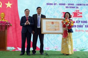 Đón nhận bằng xếp hạng di tích lịch sử “Nghĩa trủng làng Tiên Châu” ở Bình Sa