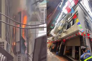 Cháy nhà ở Hà Nội ngày 30 Tết, 3 người được cứu thoát