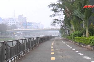 Làn đường riêng cho xe đạp đầu tiên ở Hà Nội sau 1 thời gian hoạt động 