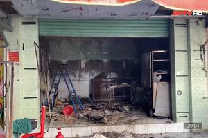 Cháy ki ốt trong chợ Hiệp Tân, 3 căn nhà bị ảnh hưởng