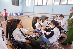 Công an tỉnh Thái Nguyên tổ chức hiến máu tình nguyện