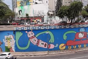Dự án nghệ thuật tô điểm hạ tầng giao thông ở Brazil
