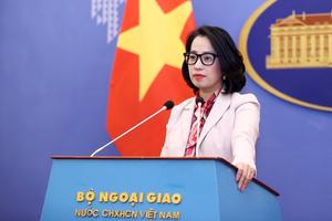Việt Nam kêu gọi Trung Quốc và Philippines kiềm chế, cùng đóng góp duy trì hòa bình, ổn định và hợp tác ở Biển Đông