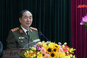 Thượng tướng Trần Quốc Tỏ làm việc với Công an tỉnh Thanh Hóa