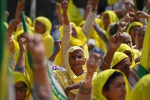 Hàng nghìn nông dân tuần hành tại thủ đô New Delhi