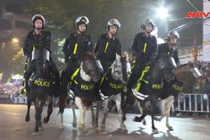 Đoàn Cảnh sát cơ động kỵ binh biểu diễn tại Lễ hội Yên Thế năm 2024
