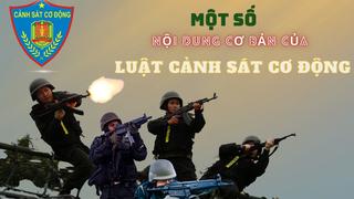 Một số nội dung cơ bản của Luật Cảnh sát cơ động