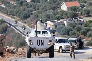 Xe chở quan sát viên LHQ bị tấn công ở biên giới Liban 