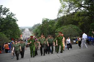 Bảo đảm an ninh trật tự giỗ Tổ Hùng Vương - Lễ hội Đền Hùng 2024