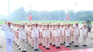 Đảng ủy Công an Trung ương, Bộ Công an vào Lăng viếng Chủ tịch Hồ Chí Minh