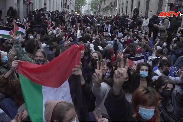 Sinh viên Pháp biểu tình ủng hộ Palestine