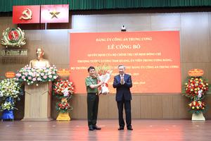 Bộ trưởng Lương Tam Quang giữ chức Bí thư Đảng uỷ Công an Trung ương