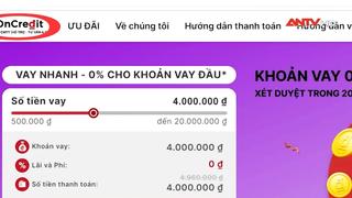 Xóa đường dây cho vay lãi nặng qua app Oncredit và website Oncredit.vn