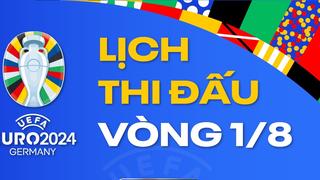 Lịch thi đấu vòng 1/8 EURO 2024