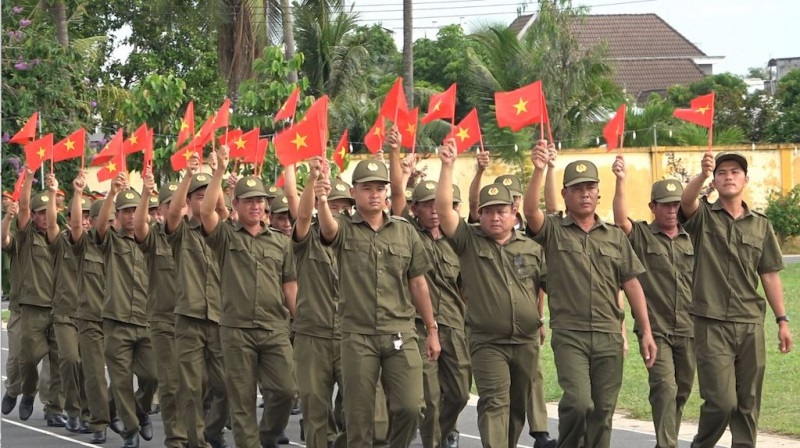 Lễ ra mắt Lực lượng tham gia bảo vệ an ninh trật tự ở cơ sở 