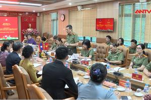 Đoàn cán bộ y tế Bộ Công an Lào sang thăm và làm việc tại Bệnh viện 19-8