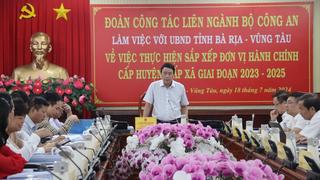 Thứ trưởng Lê Quốc Hùng làm việc tại tỉnh Bà Rịa- Vũng Tàu 