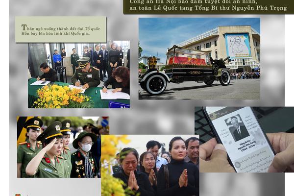 Công an Hà Nội đảm bảo tuyệt đối an toàn lễ tang Tổng Bí thư Nguyễn Phú Trọng 