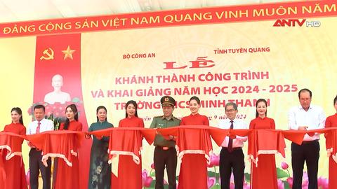 Bộ trưởng Lương Tam Quang dự Lễ khánh thành trường học và khai giảng năm học mới tại Tuyên Quang