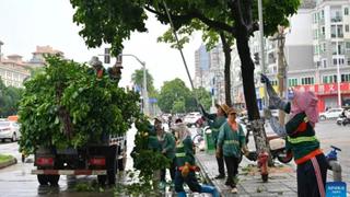 Hong Kong (Trung Quốc) tăng cường ứng phó bão Yagi