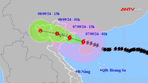 Bão số 3 cách bờ biển Quảng Ninh, Hải Phòng 130km