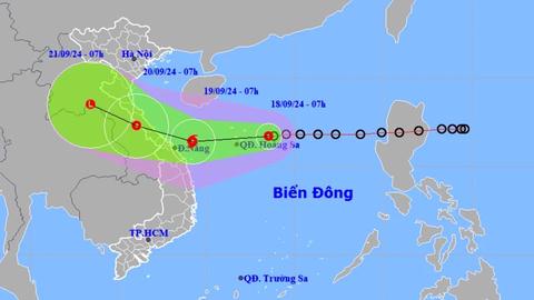 Áp thấp nhiệt đới đang tiến gần quần đảo Hoàng Sa